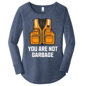 You Are Not Garbage Trump Wearing Vest Women's Perfect Tri Tunic Long Sleeve Shirt