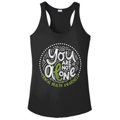 You Are Not Alone Mental Health Awareness Ladies PosiCharge Competitor Racerback Tank