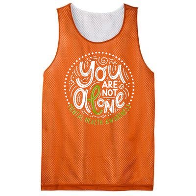 You Are Not Alone Mental Health Awareness Mesh Reversible Basketball Jersey Tank