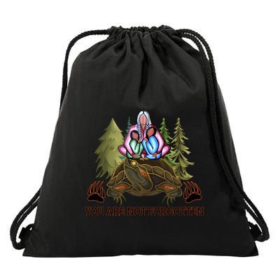 You Are Not Forgotten Every Child Matters Awareness For Indigenous Drawstring Bag