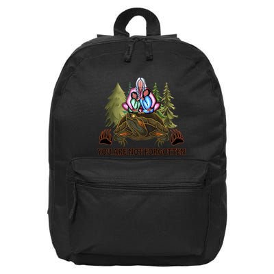 You Are Not Forgotten Every Child Matters Awareness For Indigenous 16 in Basic Backpack