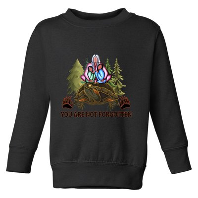 You Are Not Forgotten Every Child Matters Awareness For Indigenous Toddler Sweatshirt