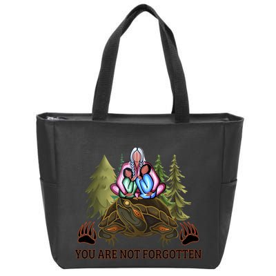 You Are Not Forgotten Every Child Matters Awareness For Indigenous Zip Tote Bag