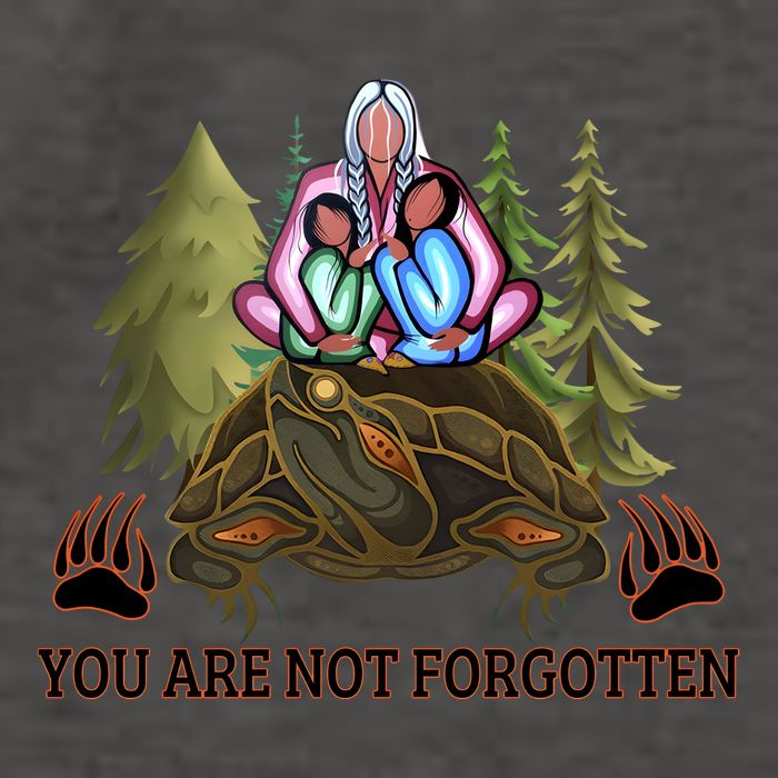 You Are Not Forgotten Every Child Matters Awareness For Indigenous Vector Backpack