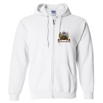 You Are Not Forgotten Every Child Matters Awareness For Indigenous Full Zip Hoodie