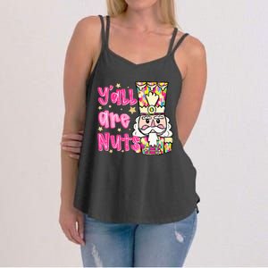 YAll Are Nuts Merry Christmas Nutcracker Lover Women's Strappy Tank