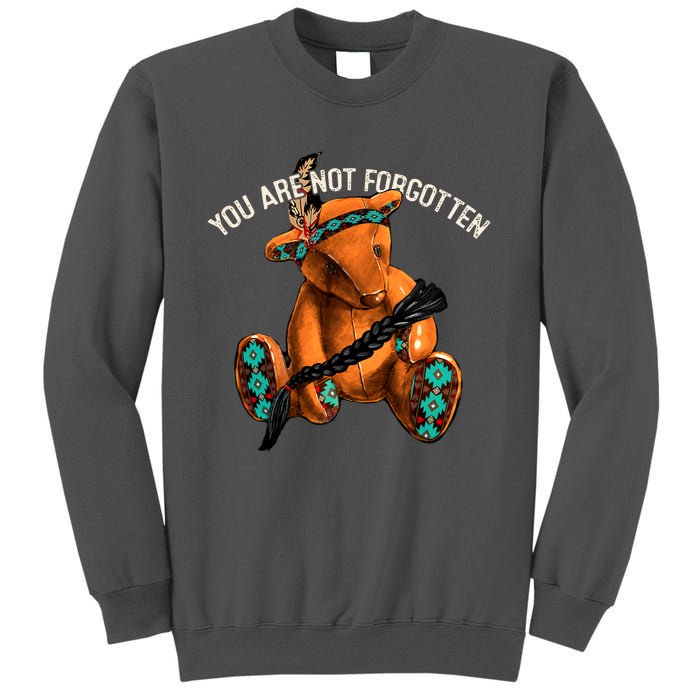 You Are Not Forgotten I Native American Women Mmiw Awareness Tall Sweatshirt