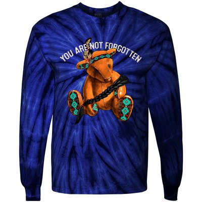 You Are Not Forgotten I Native American Women Mmiw Awareness Tie-Dye Long Sleeve Shirt