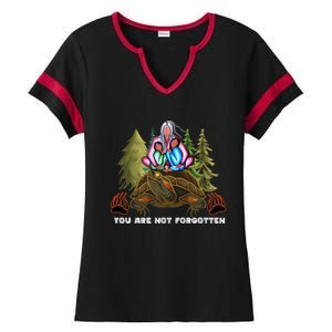 You Are Not Forgotten I Native American Mmiw Awareness Ladies Halftime Notch Neck Tee