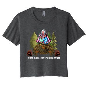 You Are Not Forgotten I Native American Mmiw Awareness Women's Crop Top Tee