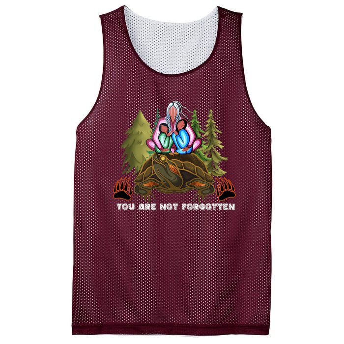 You Are Not Forgotten I Native American Mmiw Awareness Mesh Reversible Basketball Jersey Tank