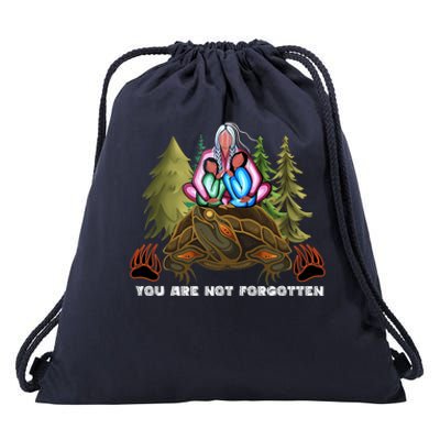 You Are Not Forgotten I Native American Mmiw Awareness Drawstring Bag