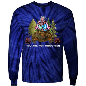 You Are Not Forgotten I Native American Mmiw Awareness Tie-Dye Long Sleeve Shirt