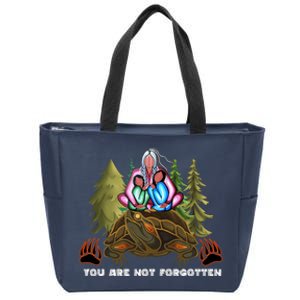 You Are Not Forgotten I Native American Mmiw Awareness Zip Tote Bag