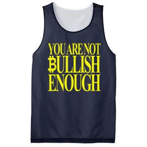 You Are Not Bullish Enough Funny Bitcoin Mesh Reversible Basketball Jersey Tank