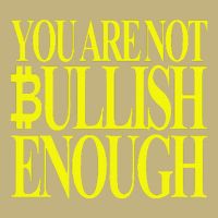 You Are Not Bullish Enough Funny Bitcoin T-Shirt