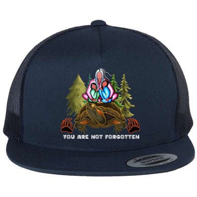 You Are Not Forgotten I Native American Women Mmiw Awareness Flat Bill Trucker Hat