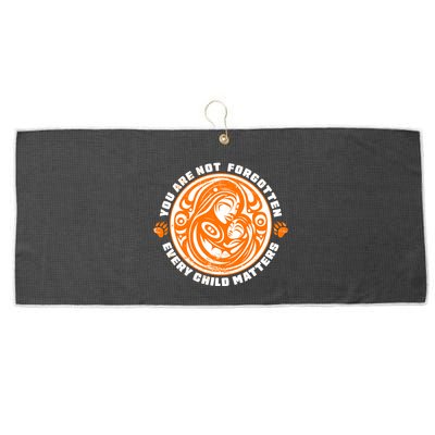 You Are Not Forgotten Every Child Matters Wear Orange National Indigenous People Large Microfiber Waffle Golf Towel