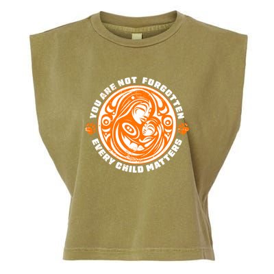 You Are Not Forgotten Every Child Matters Wear Orange National Indigenous People Garment-Dyed Women's Muscle Tee