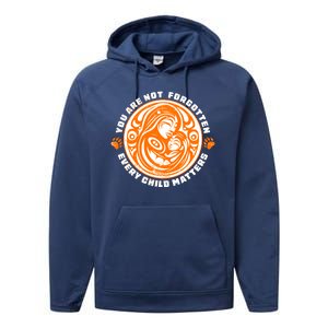 You Are Not Forgotten Every Child Matters Wear Orange National Indigenous People Performance Fleece Hoodie