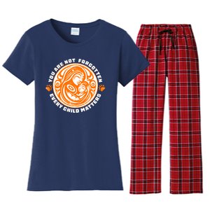 You Are Not Forgotten Every Child Matters Wear Orange National Indigenous People Women's Flannel Pajama Set