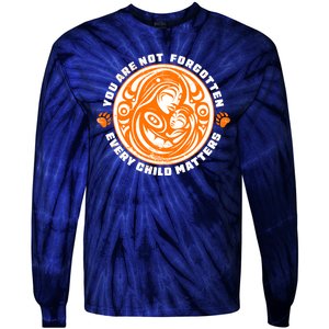 You Are Not Forgotten Every Child Matters Wear Orange National Indigenous People Tie-Dye Long Sleeve Shirt