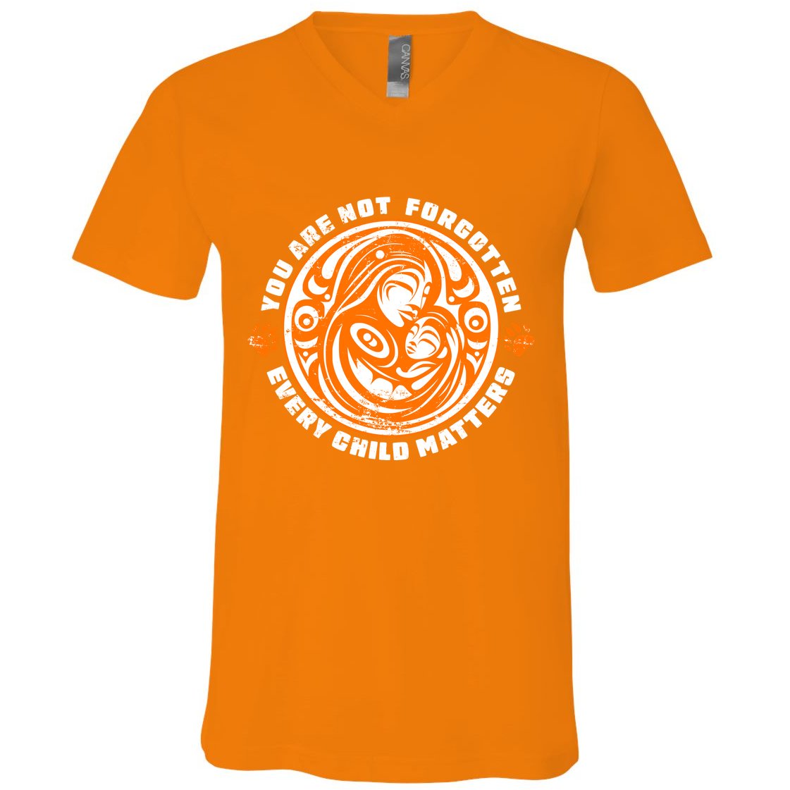 You Are Not Forgotten Every Child Matters Wear Orange National Indigenous People V-Neck T-Shirt
