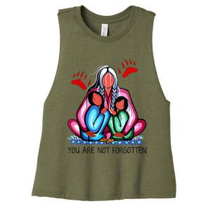 You Are Not Forgotten Women's Racerback Cropped Tank