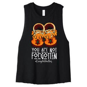 You Are Not Forgotten Native American Gift Women's Racerback Cropped Tank