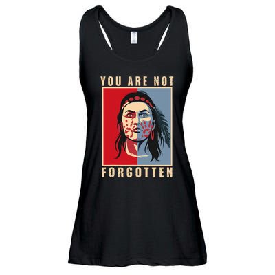 You Are Not Forgotten Mmiw Awareness Native American Indian Ladies Essential Flowy Tank