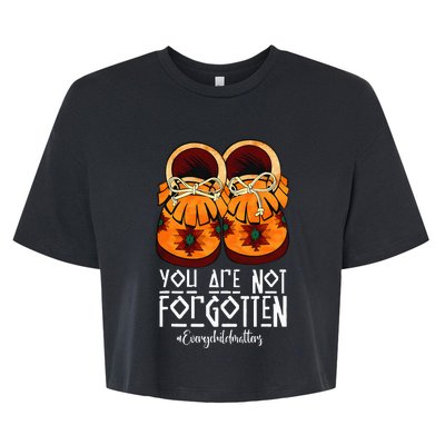 You Are Not Forgotten Native American Bella+Canvas Jersey Crop Tee