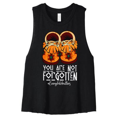 You Are Not Forgotten Native American Women's Racerback Cropped Tank