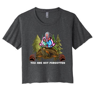 You Are Not Forgotten I Native American Women Mmiw Awareness Women's Crop Top Tee