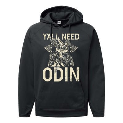 Y All Need Odin Viking Performance Fleece Hoodie