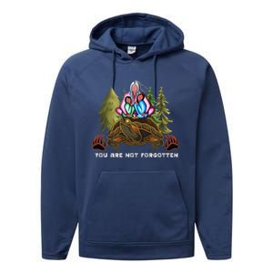 You Are Not Forgotten I Native American Women Mmiw Awareness Gift Performance Fleece Hoodie