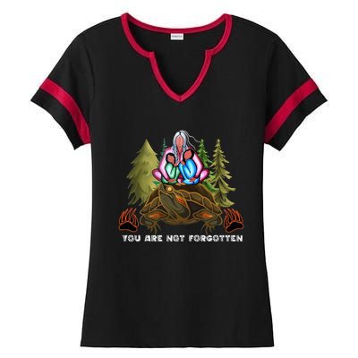 You Are Not Forgotten I Native American Mmiw Awareness Ladies Halftime Notch Neck Tee