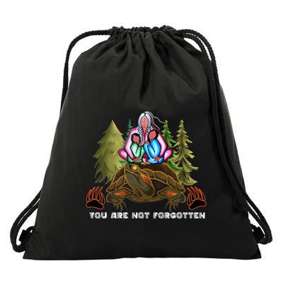 You Are Not Forgotten I Native American Mmiw Awareness Drawstring Bag