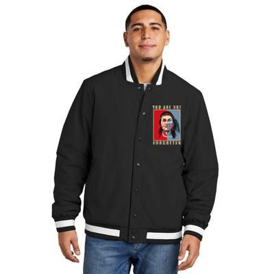 You Are Not Forgotten Mmiw Awareness Native American Indian Insulated Varsity Jacket