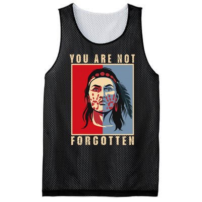 You Are Not Forgotten Mmiw Awareness Native American Indian Mesh Reversible Basketball Jersey Tank