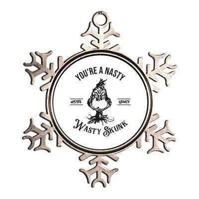 YouRe A Nasty Wasty Skunk Mister Christmas Metallic Star Ornament