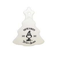 YouRe A Nasty Wasty Skunk Mister Christmas Ceramic Tree Ornament