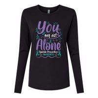 You Are Not Alone Suicide Prevention Awareness Womens Cotton Relaxed Long Sleeve T-Shirt