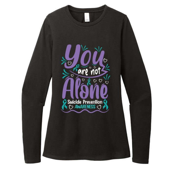 You Are Not Alone Suicide Prevention Awareness Womens CVC Long Sleeve Shirt