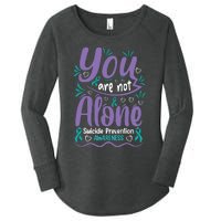 You Are Not Alone Suicide Prevention Awareness Women's Perfect Tri Tunic Long Sleeve Shirt