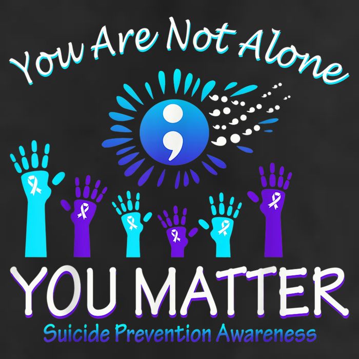 You Are Not Alone You Matter Suicide Prevention Awareness Adult Drive Performance Visor