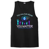 You Are Not Alone You Matter Suicide Prevention Awareness PosiCharge Competitor Tank