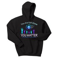 You Are Not Alone You Matter Suicide Prevention Awareness Kids Hoodie