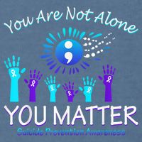 You Are Not Alone You Matter Suicide Prevention Awareness Garment-Dyed Sweatshirt
