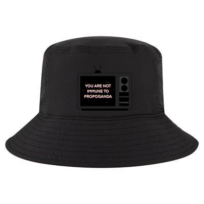 You Are Not Immune To Propoganda Glitch Tv Cool Comfort Performance Bucket Hat