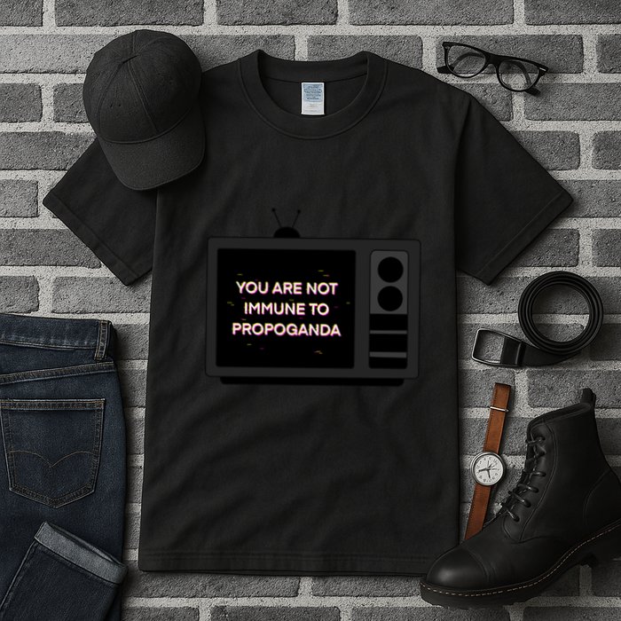 You Are Not Immune To Propoganda Glitch Tv Tall T-Shirt